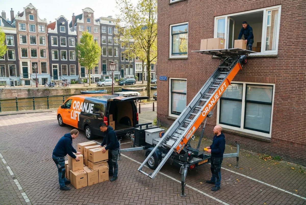 Verhuislift bij appartement Breda